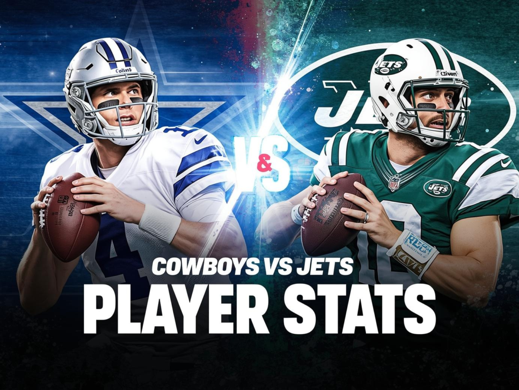 Cowboys dominate Jets in thrilling showdown.