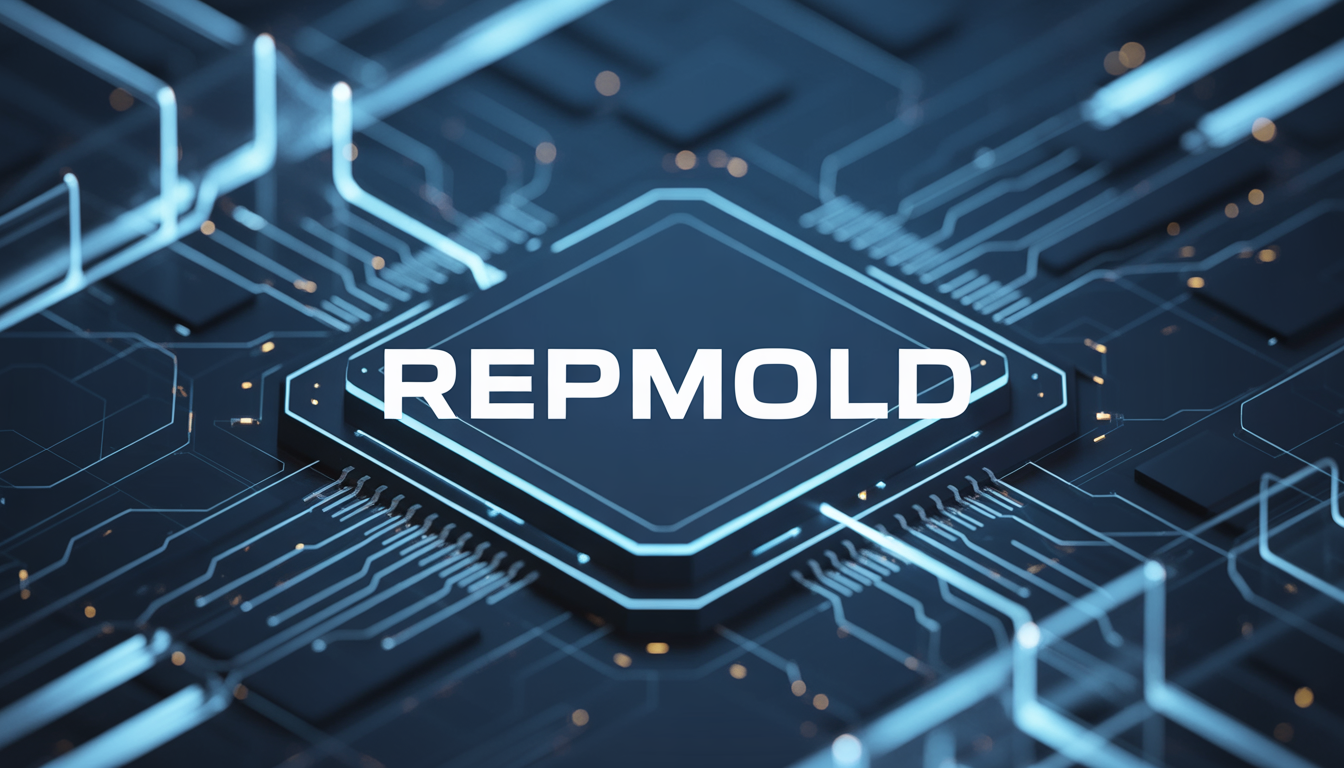 Futuristic Repmold tech graphic