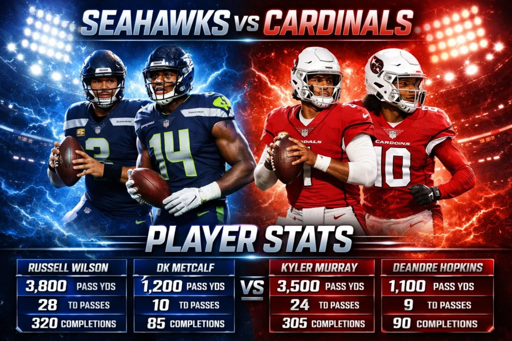 seahawks vs arizona cardinals match player stats