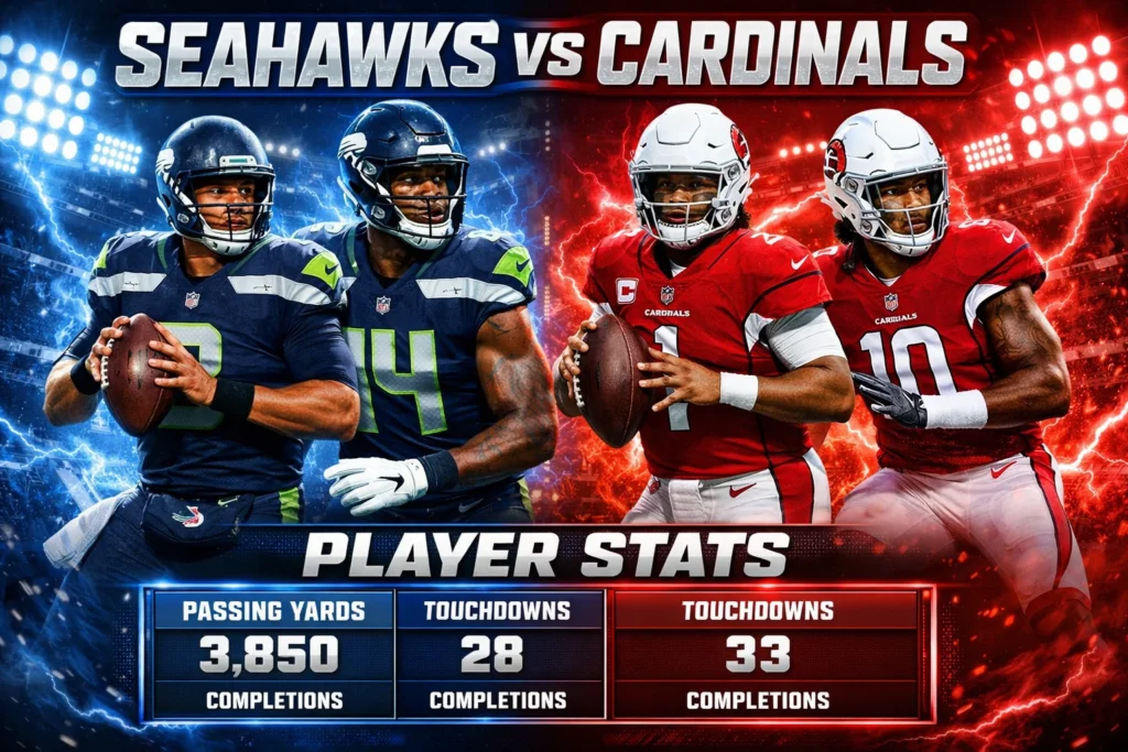 seahawks vs arizona cardinals match player stats
