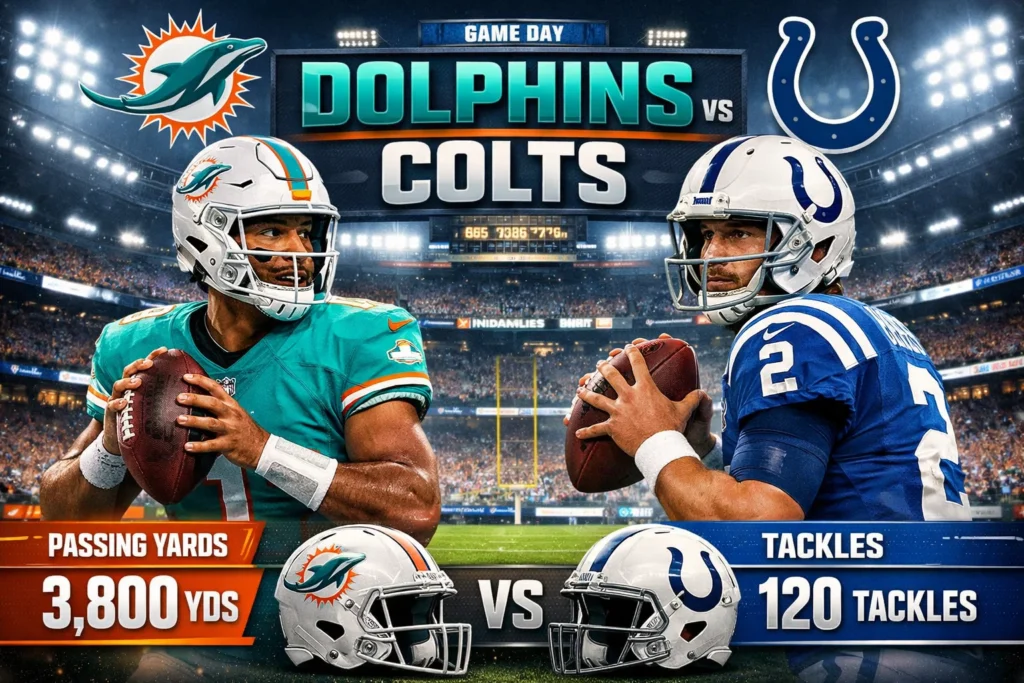 Indianapolis Colts VS Miami Dolphins Match Player Stats