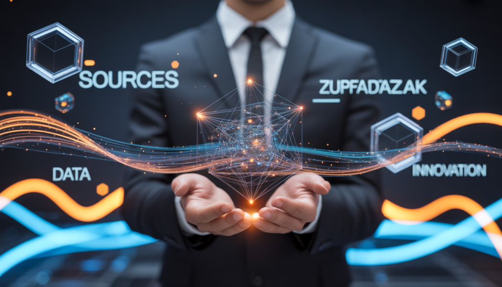 Glowing digital energy network sphere