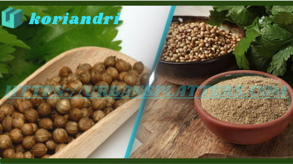 Koriandri herb for health benefits and wellness.