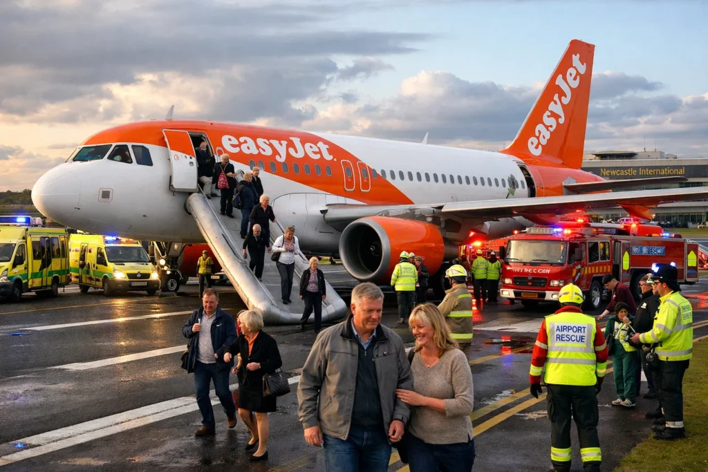 EasyJet Aircraft Diverts for Emergency Landing at Newcastle Airport