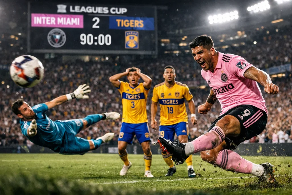 Inter Miami beats Tigres UANL Timeline