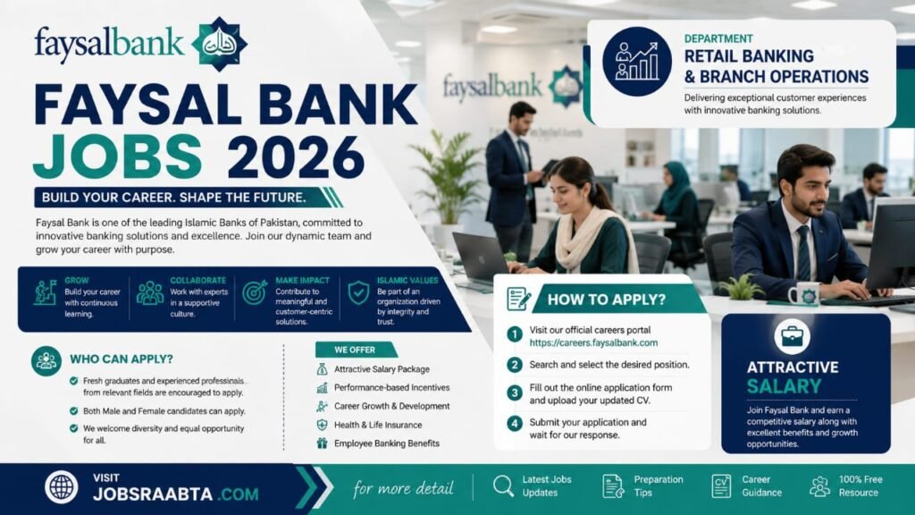 Faysal Bank Jobs 2026 Online Apply – Latest Advertisement | Banking Careers Pakistan