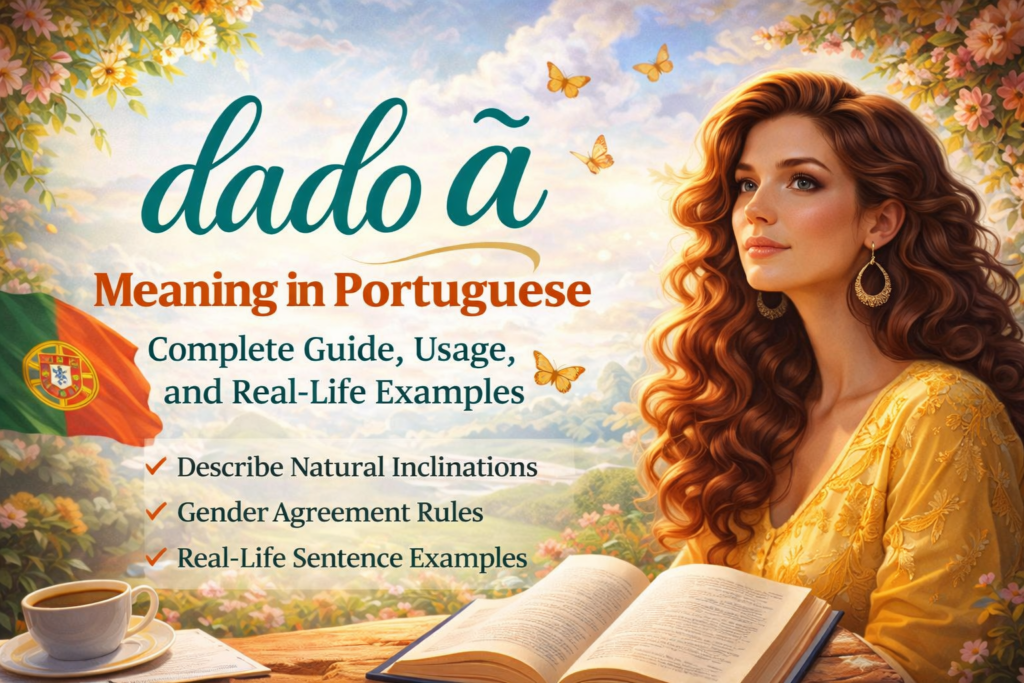 Dado à Meaning in Portuguese: Complete Guide, Usage, and Real-Life Examples